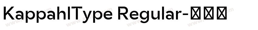 KappahlType Regular字体转换